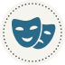 icono de máscaras de teatro